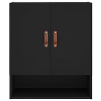 Thumbnail for Wandschrank Schwarz 60x31x70 cm Holzwerkstoff