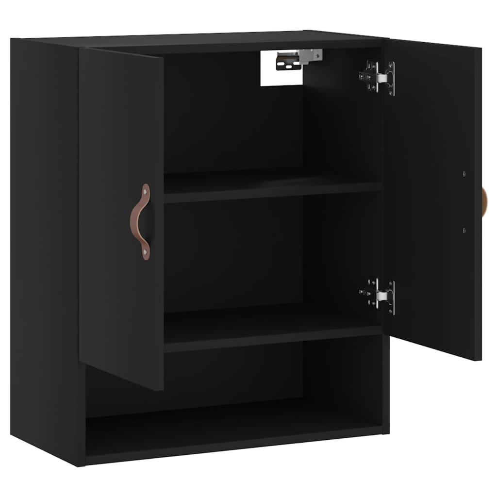 Wandschrank Schwarz 60x31x70 cm Holzwerkstoff