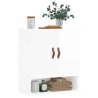 Thumbnail for Wandschrank Hochglanz-Weiß 60x31x70 cm Holzwerkstoff