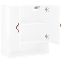 Thumbnail for Wandschrank Hochglanz-Weiß 60x31x70 cm Holzwerkstoff