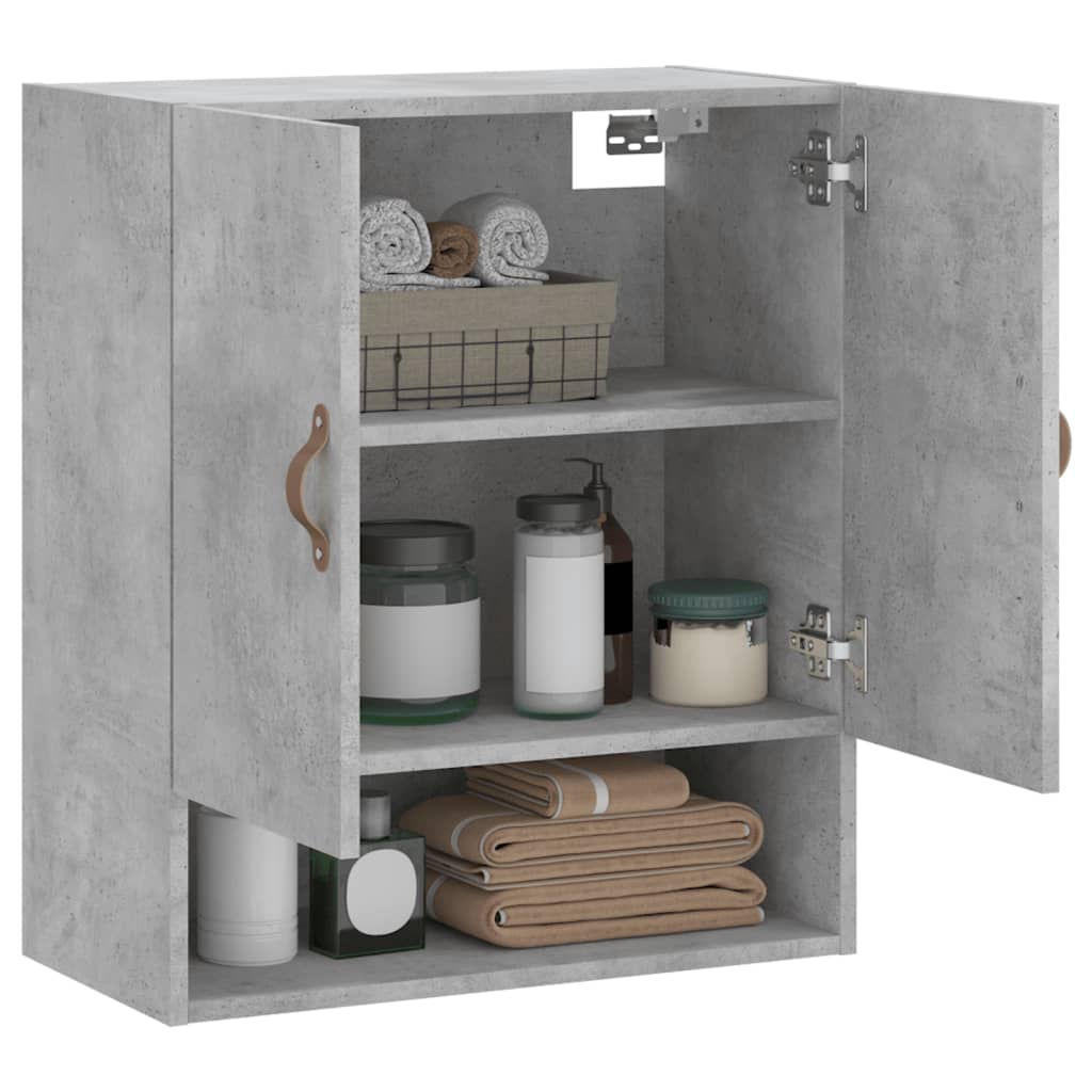 Wandschrank Betongrau 60x31x70 cm Holzwerkstoff