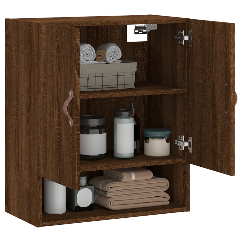 Wandschrank Braun Eichen-Optik 60x31x70 cm Holzwerkstoff
