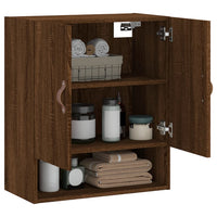 Thumbnail for Wandschrank Braun Eichen-Optik 60x31x70 cm Holzwerkstoff
