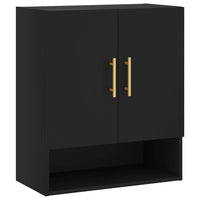 Thumbnail for Wandschrank Schwarz 60x31x70 cm Holzwerkstoff
