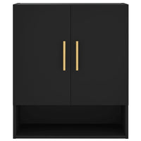 Thumbnail for Wandschrank Schwarz 60x31x70 cm Holzwerkstoff