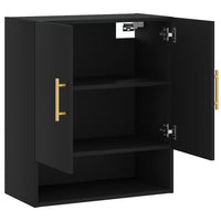 Thumbnail for Wandschrank Schwarz 60x31x70 cm Holzwerkstoff