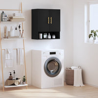 Thumbnail for Wandschrank Schwarz 60x31x70 cm Holzwerkstoff