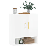 Thumbnail for Wandschrank Hochglanz-Weiß 60x31x70 cm Holzwerkstoff