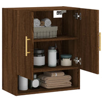 Thumbnail for Wandschrank Braun Eichen-Optik 60x31x70 cm Holzwerkstoff