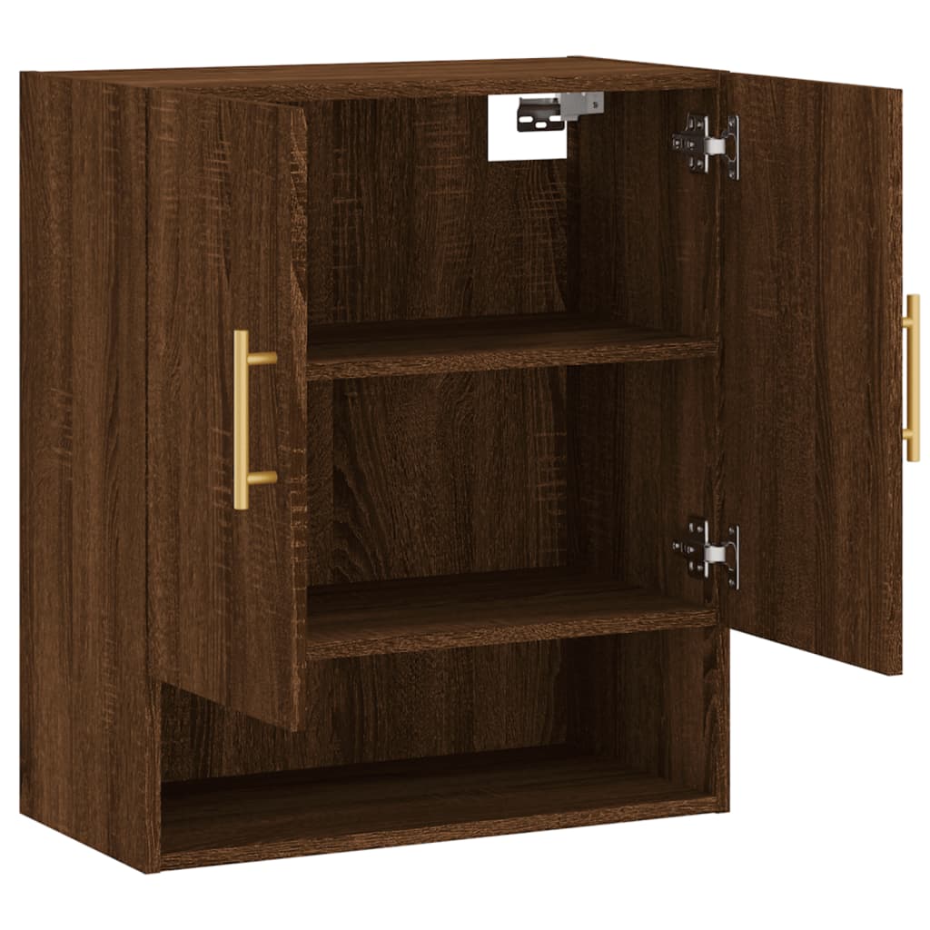 Wandschrank Braun Eichen-Optik 60x31x70 cm Holzwerkstoff