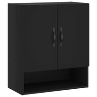 Thumbnail for Wandschrank Schwarz 60x31x70 cm Holzwerkstoff