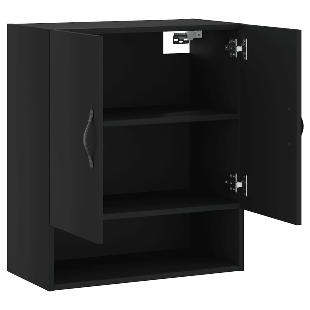 Wandschrank Schwarz 60x31x70 cm Holzwerkstoff