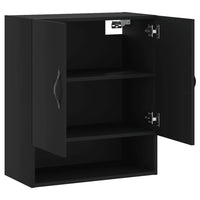 Thumbnail for Wandschrank Schwarz 60x31x70 cm Holzwerkstoff