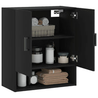 Thumbnail for Wandschrank Schwarz 60x31x70 cm Holzwerkstoff