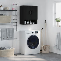 Thumbnail for Wandschrank Schwarz 60x31x70 cm Holzwerkstoff
