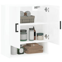 Thumbnail for Wandschrank Hochglanz-Weiß 60x31x70 cm Holzwerkstoff