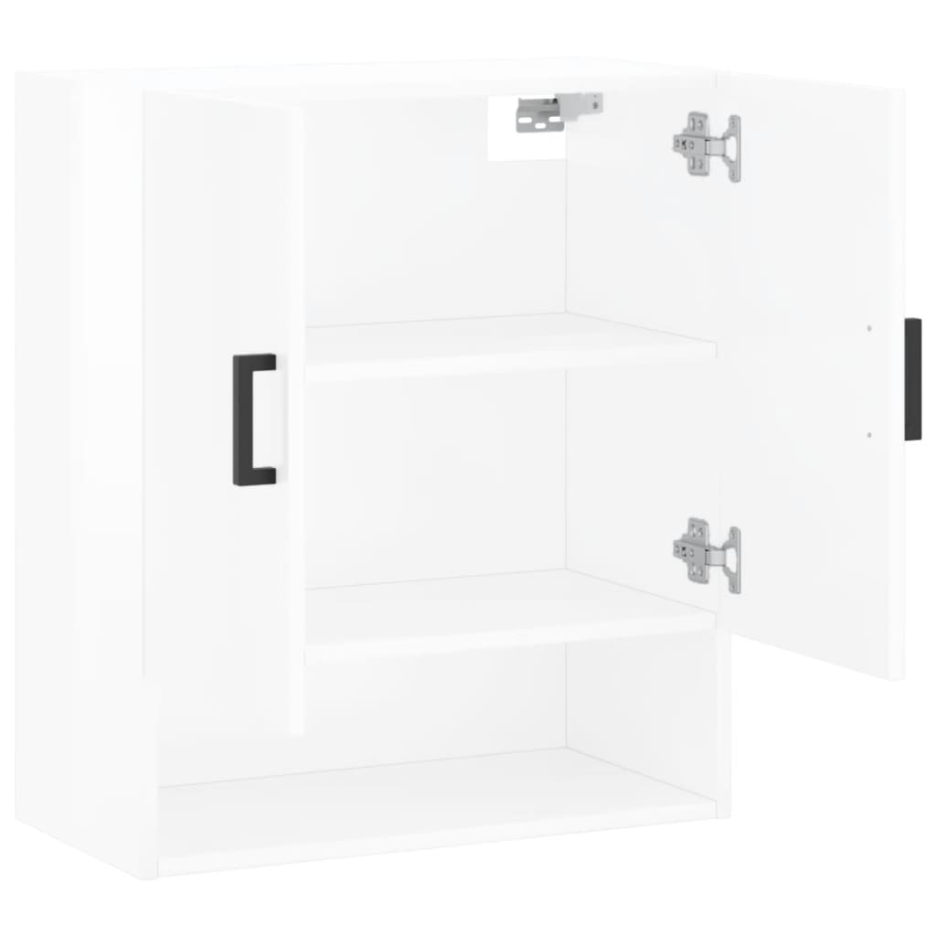 Wandschrank Hochglanz-Weiß 60x31x70 cm Holzwerkstoff