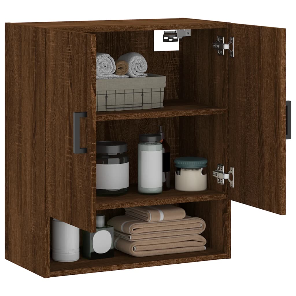 Wandschrank Braun Eichen-Optik 60x31x70 cm Holzwerkstoff