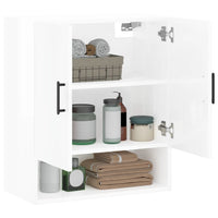 Thumbnail for Wandschrank Hochglanz-Weiß 60x31x70 cm Holzwerkstoff