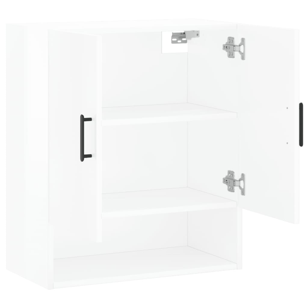 Wandschrank Hochglanz-Weiß 60x31x70 cm Holzwerkstoff