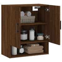 Thumbnail for Wandschrank Braun Eichen-Optik 60x31x70 cm Holzwerkstoff