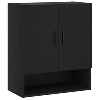 Thumbnail for Wandschrank Schwarz 60x31x70 cm Holzwerkstoff