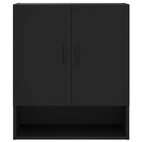 Thumbnail for Wandschrank Schwarz 60x31x70 cm Holzwerkstoff