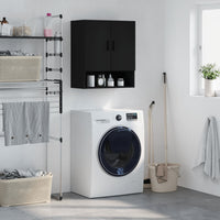 Thumbnail for Wandschrank Schwarz 60x31x70 cm Holzwerkstoff