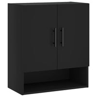 Thumbnail for Wandschrank Schwarz 60x31x70 cm Holzwerkstoff