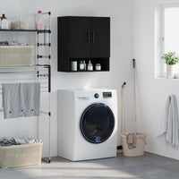 Thumbnail for Wandschrank Schwarz 60x31x70 cm Holzwerkstoff