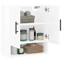 Thumbnail for Wandschrank Hochglanz-Weiß 60x31x70 cm Holzwerkstoff