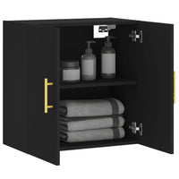 Thumbnail for Wandschrank Schwarz 60x31x60 cm Holzwerkstoff