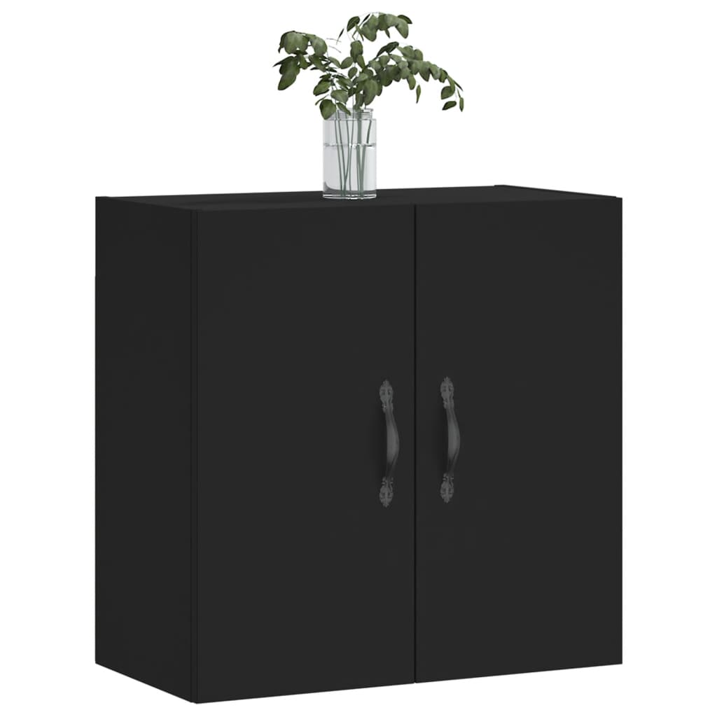 Wandschrank Schwarz 60x31x60 cm Holzwerkstoff