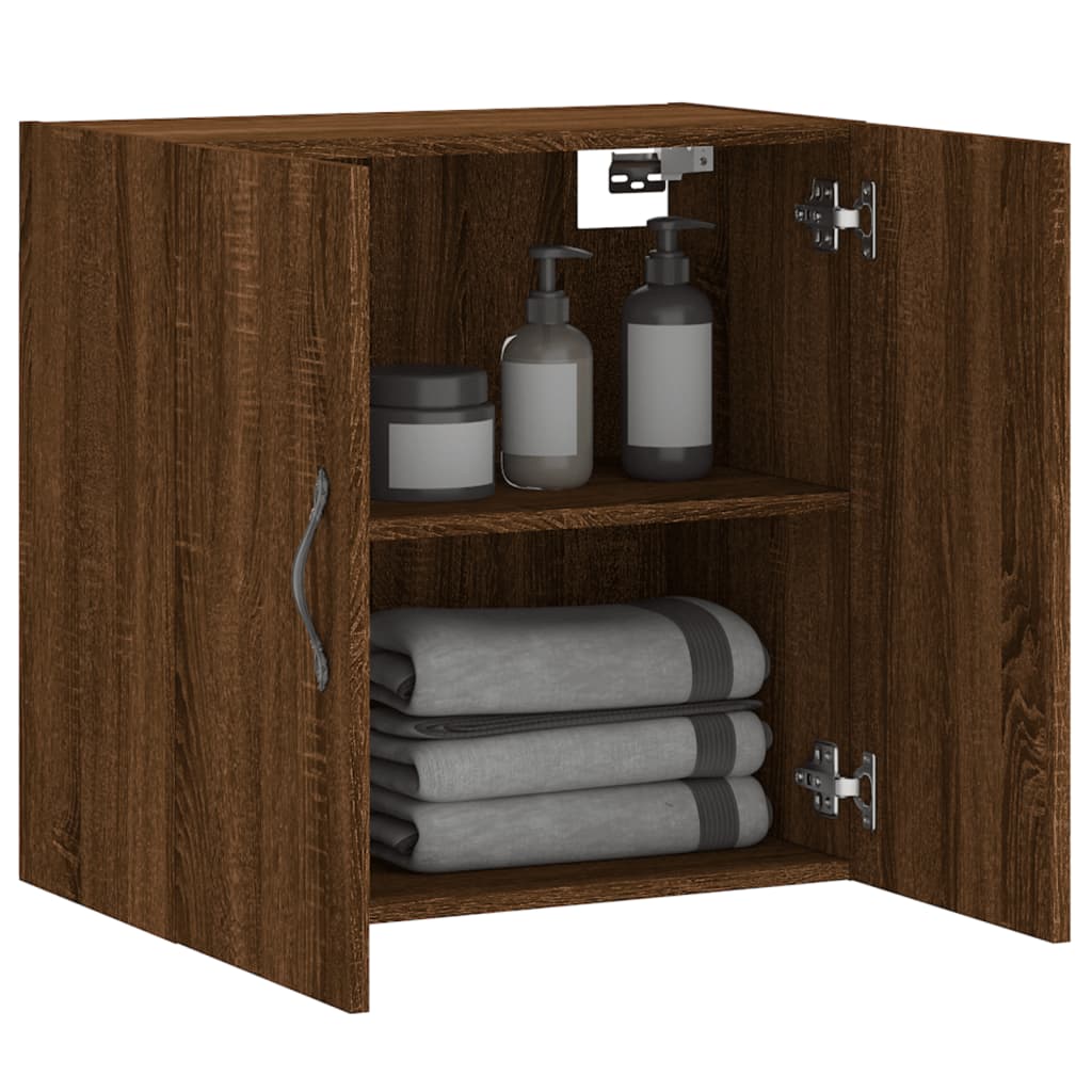 Wandschrank Braun Eichen-Optik 60x31x60 cm Holzwerkstoff