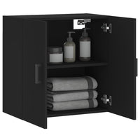 Thumbnail for Wandschrank Schwarz 60x31x60 cm Holzwerkstoff