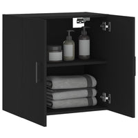Thumbnail for Wandschrank Schwarz 60x31x60 cm Holzwerkstoff