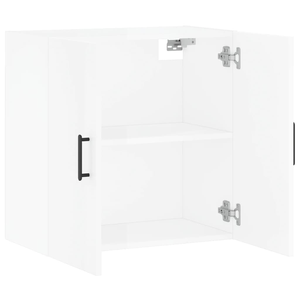 Wandschrank Hochglanz-Weiß 60x31x60 cm Holzwerkstoff