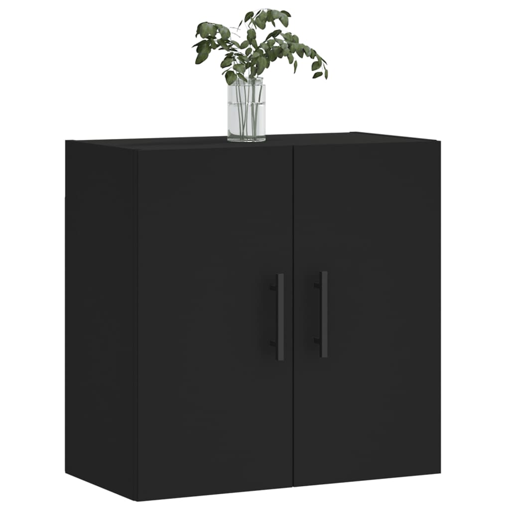 Wandschrank Schwarz 60x31x60 cm Holzwerkstoff