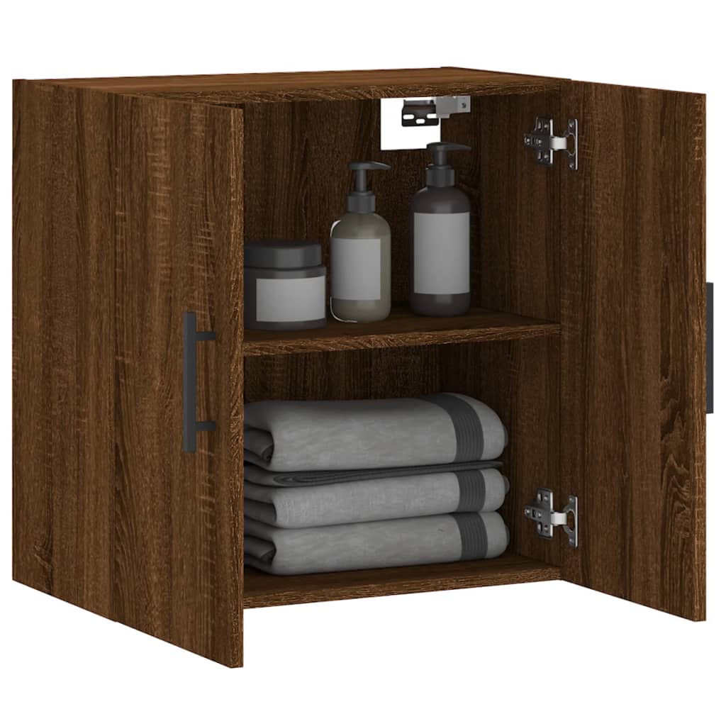 Wandschrank Braun Eichen-Optik 60x31x60 cm Holzwerkstoff