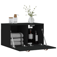 Thumbnail for Wandschrank Schwarz 60x36,5x35 cm Holzwerkstoff