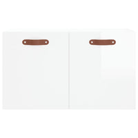 Thumbnail for Wandschrank Hochglanz-Weiß 60x36,5x35 cm Holzwerkstoff