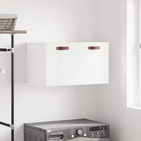 Thumbnail for Wandschrank Hochglanz-Weiß 60x36,5x35 cm Holzwerkstoff