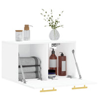 Thumbnail for Wandschrank Weiß 60x36,5x35 cm Holzwerkstoff