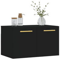 Thumbnail for Wandschrank Schwarz 60x36,5x35 cm Holzwerkstoff