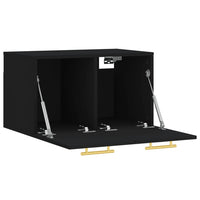 Thumbnail for Wandschrank Schwarz 60x36,5x35 cm Holzwerkstoff