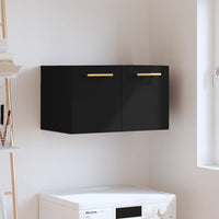 Thumbnail for Wandschrank Schwarz 60x36,5x35 cm Holzwerkstoff