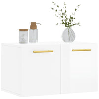 Thumbnail for Wandschrank Hochglanz-Weiß 60x36,5x35 cm Holzwerkstoff