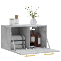 Thumbnail for Wandschrank Betongrau 60x36,5x35 cm Holzwerkstoff