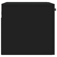 Thumbnail for Wandschrank Schwarz 60x36,5x35 cm Holzwerkstoff