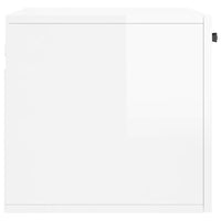 Thumbnail for Wandschrank Hochglanz-Weiß 60x36,5x35 cm Holzwerkstoff